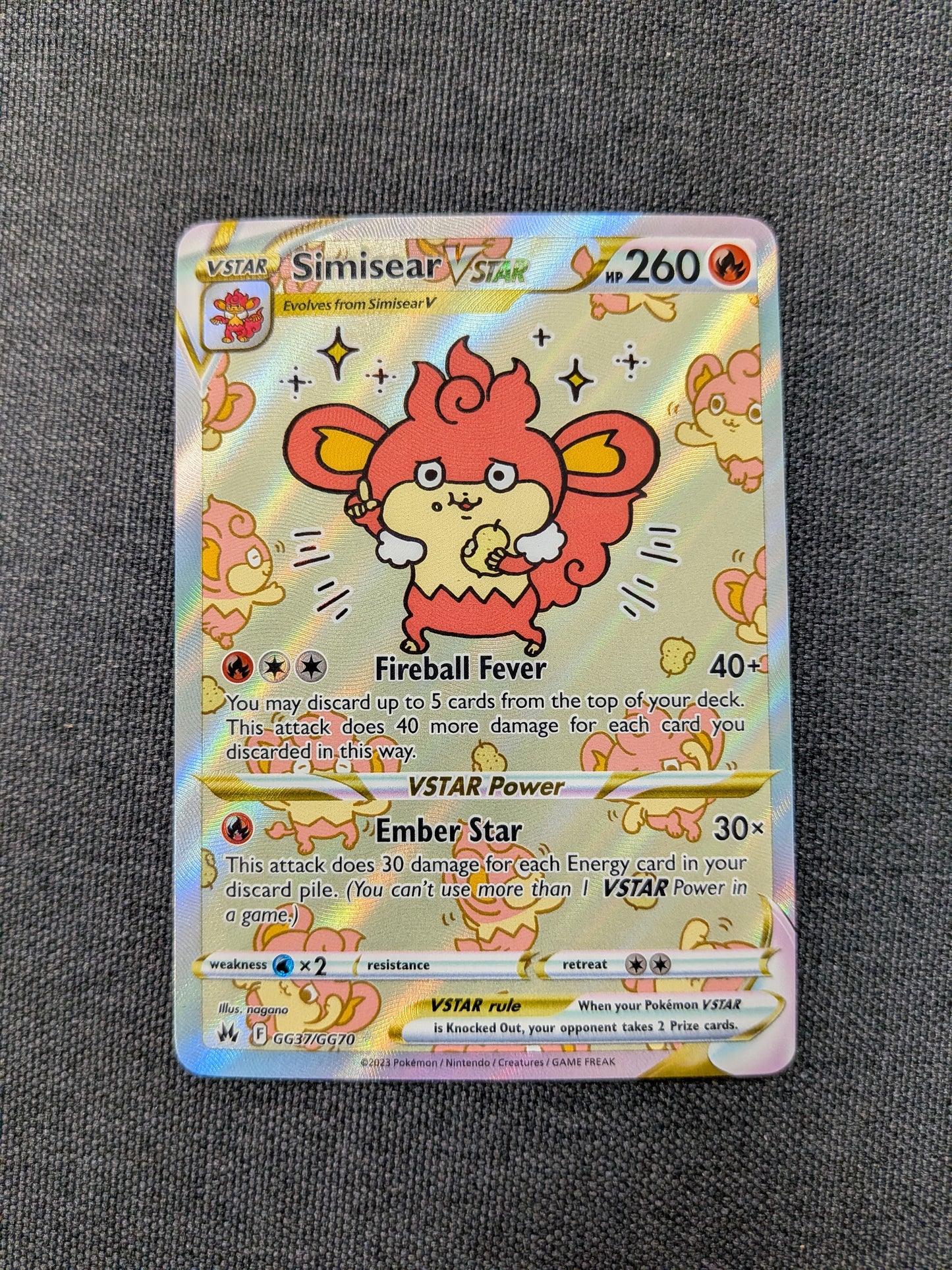 (CRZ) Simisear VSTAR #GG37 NM