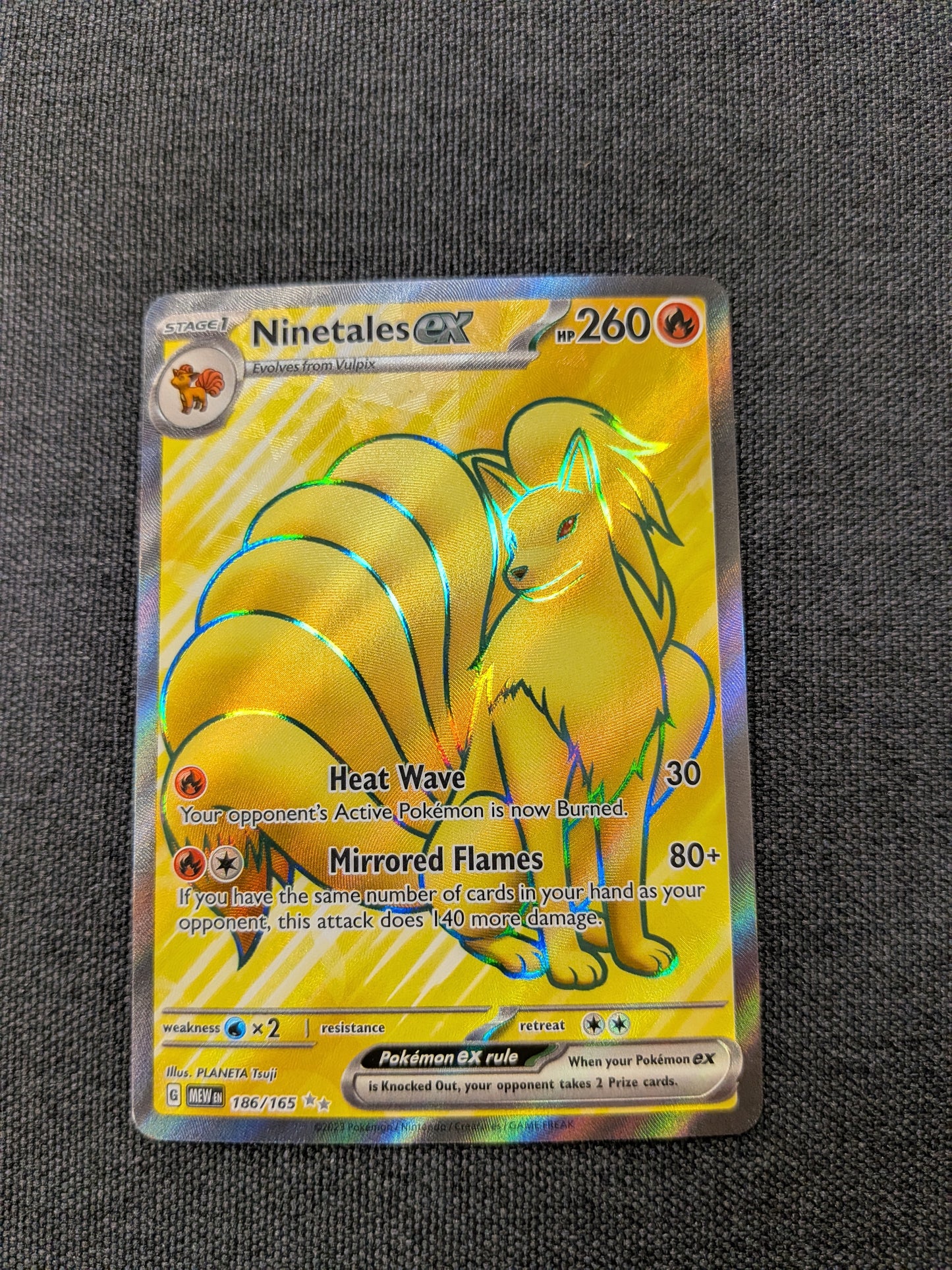 (MEW) Ninetales EX #186 NM