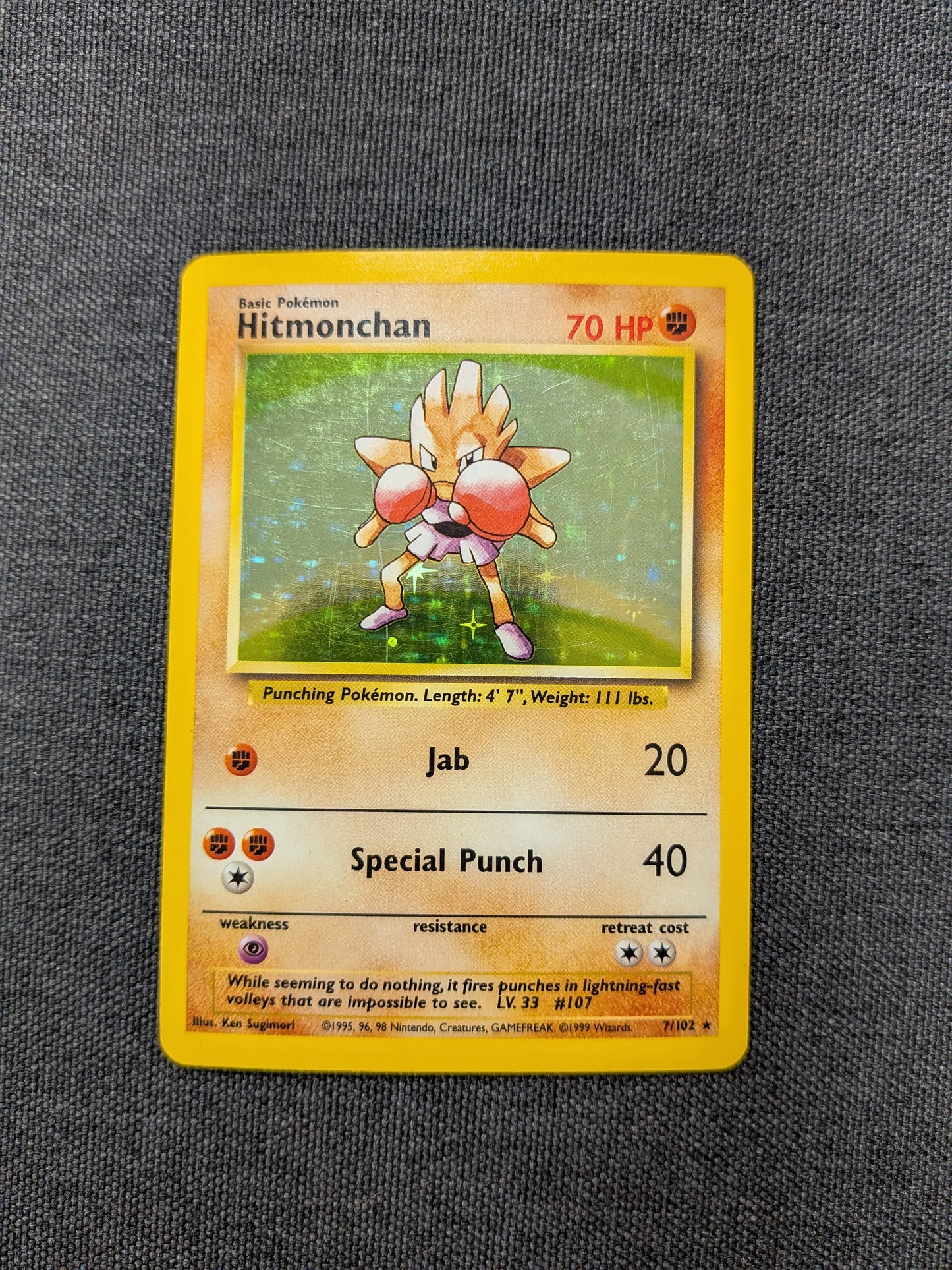 (BS) Hitmonchan Holofoil #007 LP