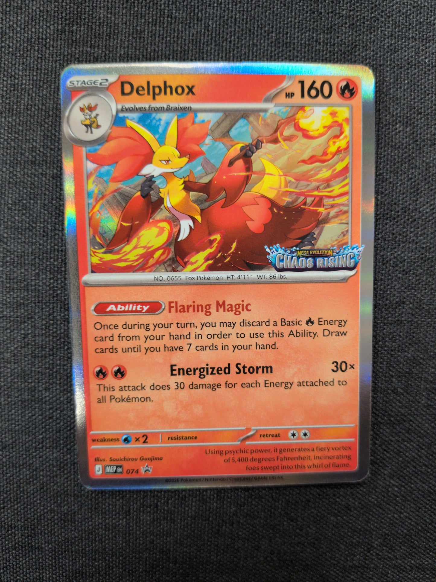 (MEP) Delphox Prerelease Stamp #074 LP