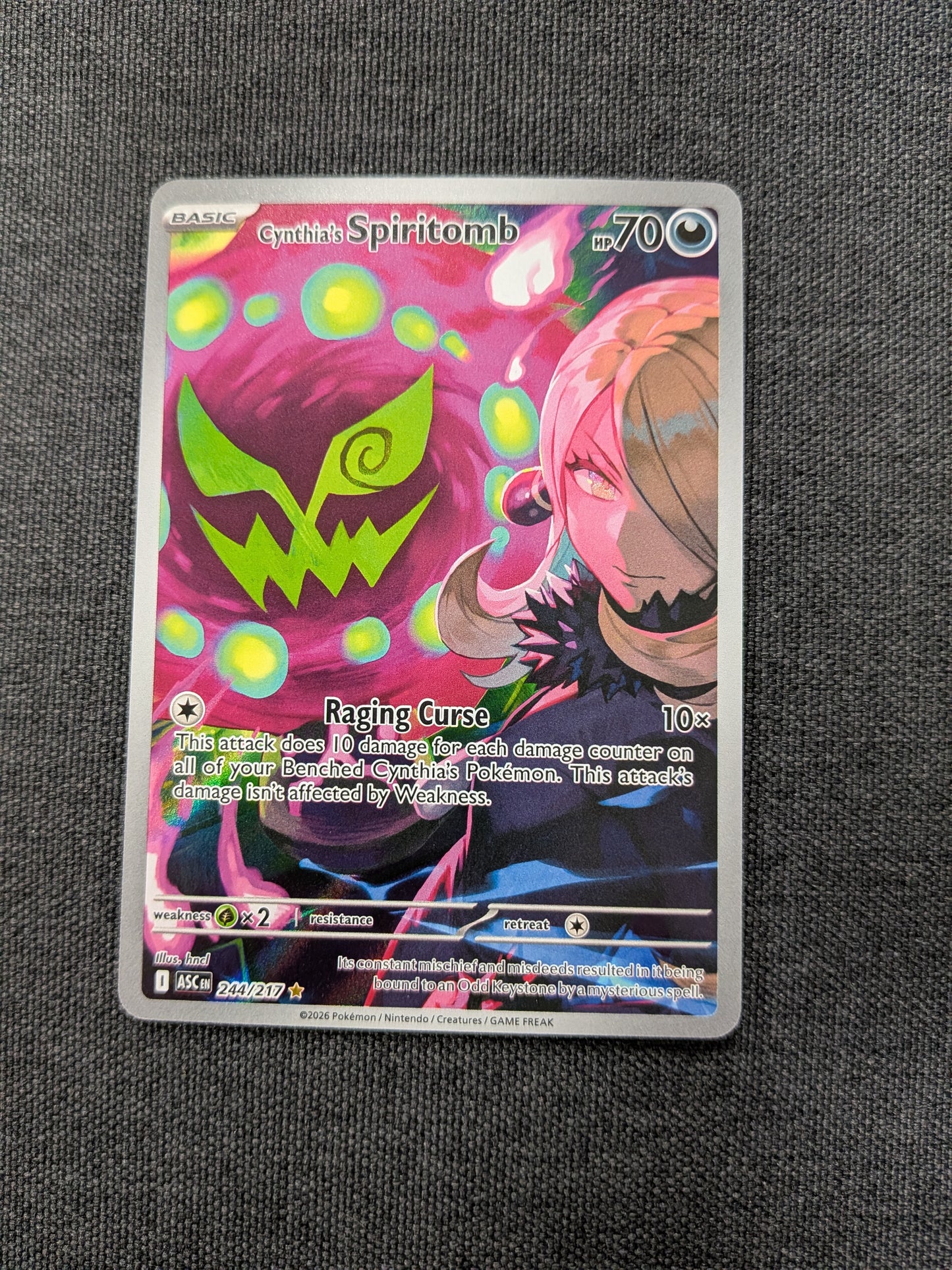 (ASC) Cynthia's Spiritomb IR #244 NM