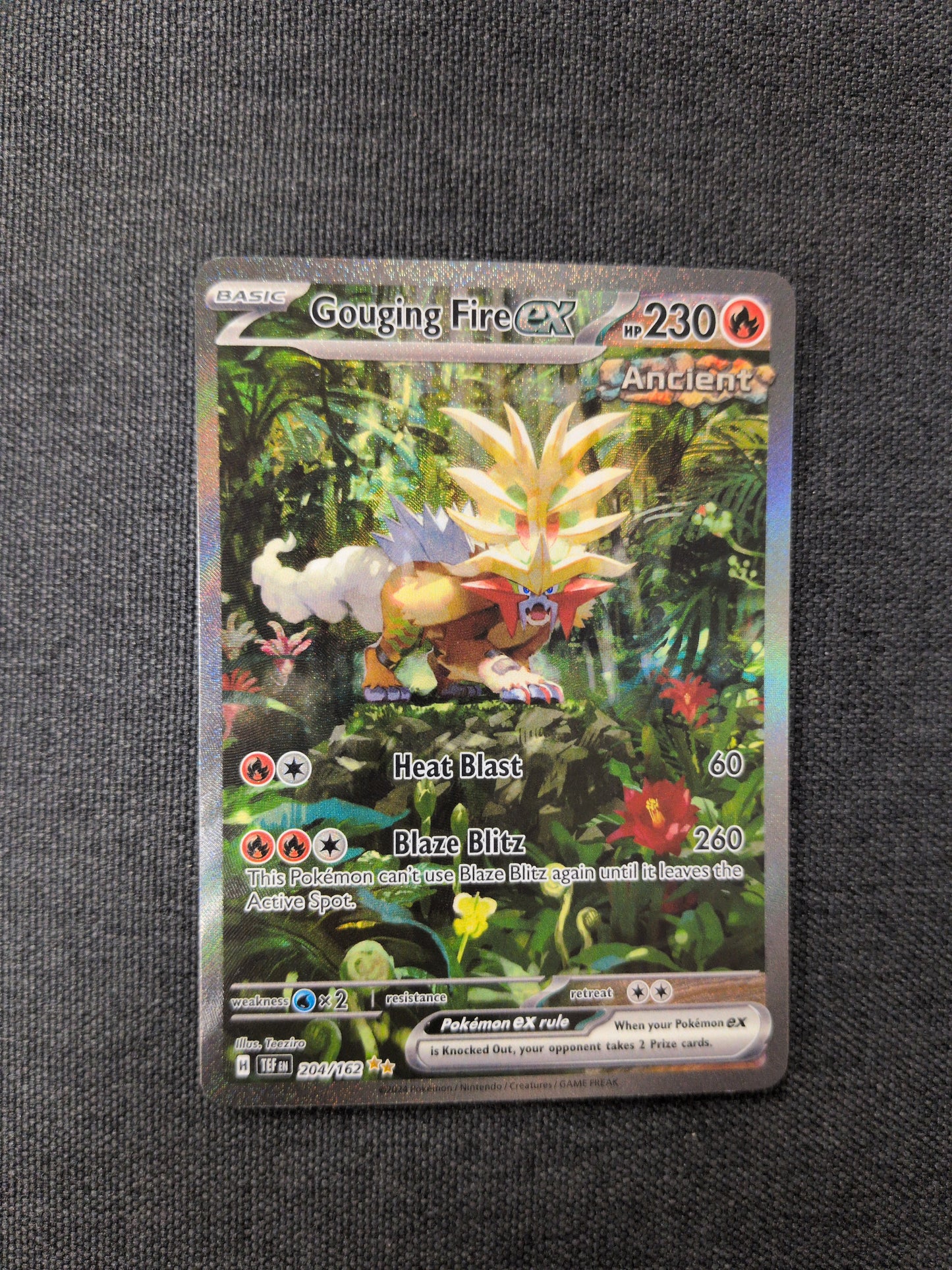 (TEF) Gouging Fire EX #204 NM