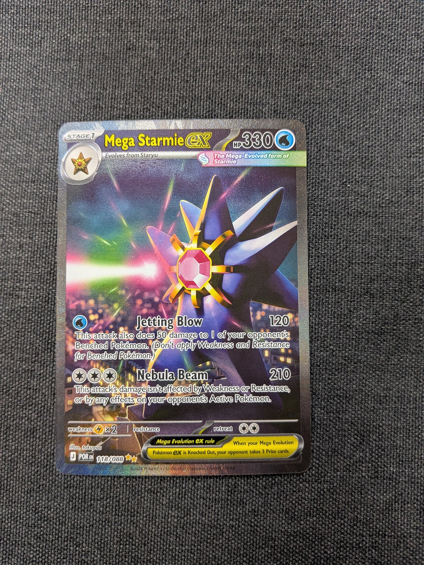 (POR) Mega Starmie EX #118/088 NM