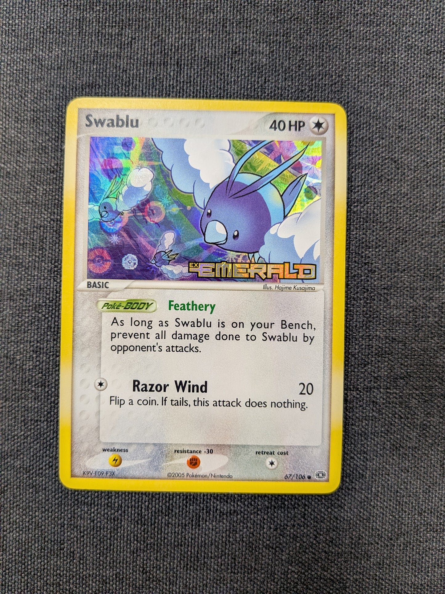 (Emerald) Swablu Reverse Holofoil #67/106 NM