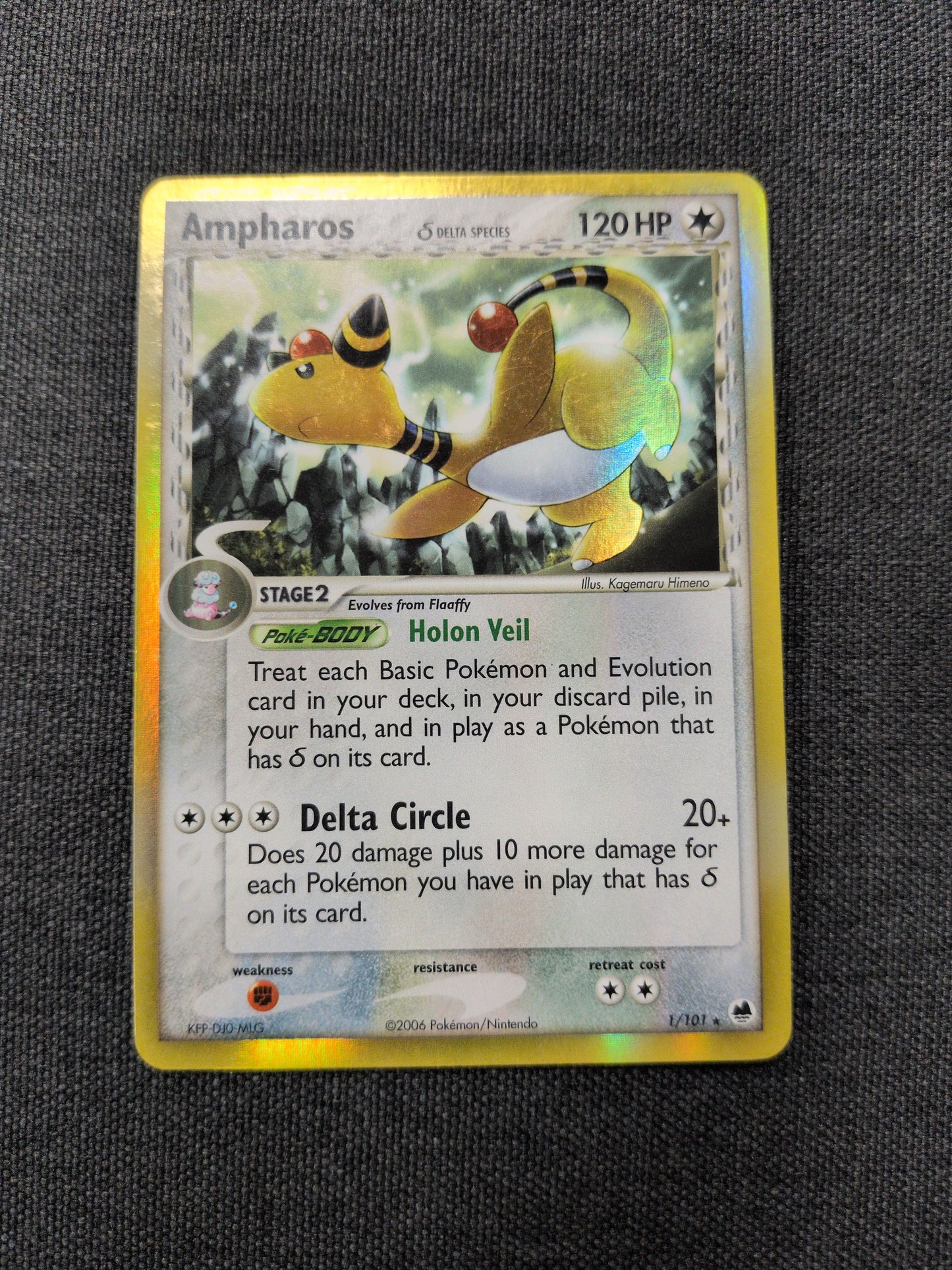 (DF) Ampharos Delta Species Holo #1 LP