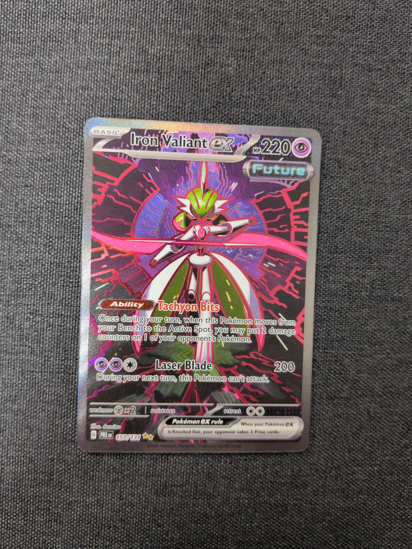 (PRE) Iron Valiant EX #157 NM