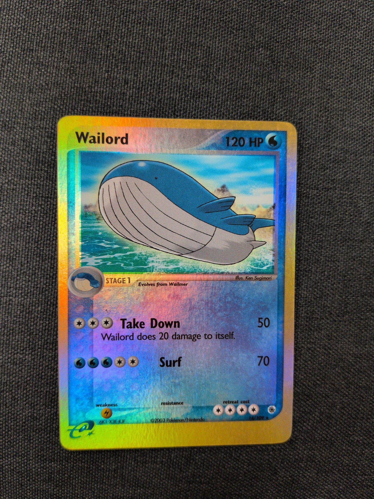 (RS) Wailord Reverse Holofoil #14 MP