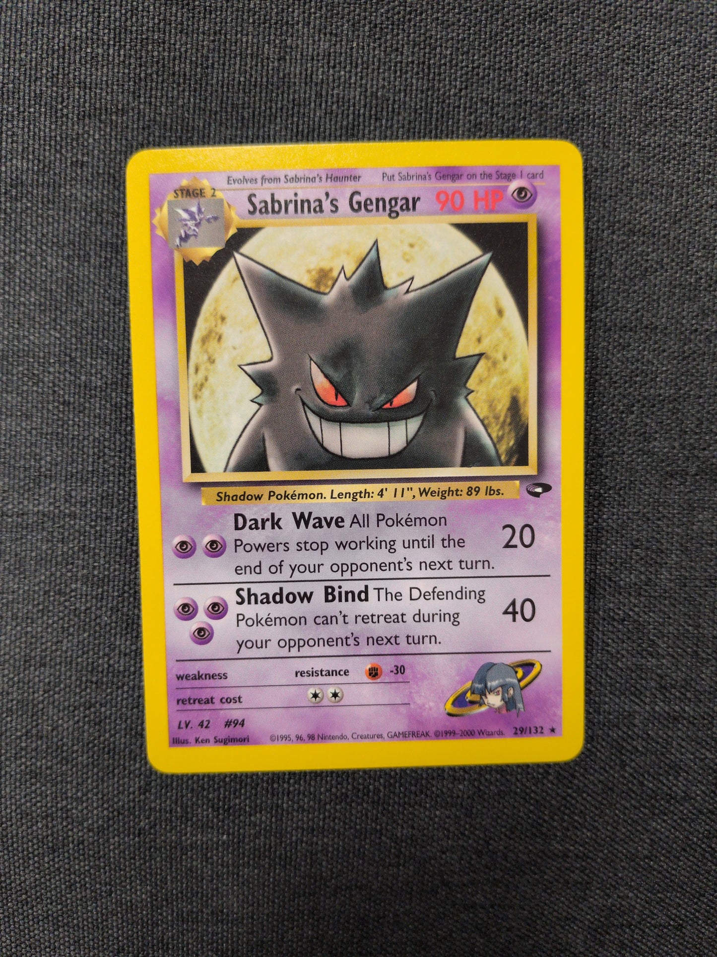 (G2) Sabrina's Gengar #29 NM