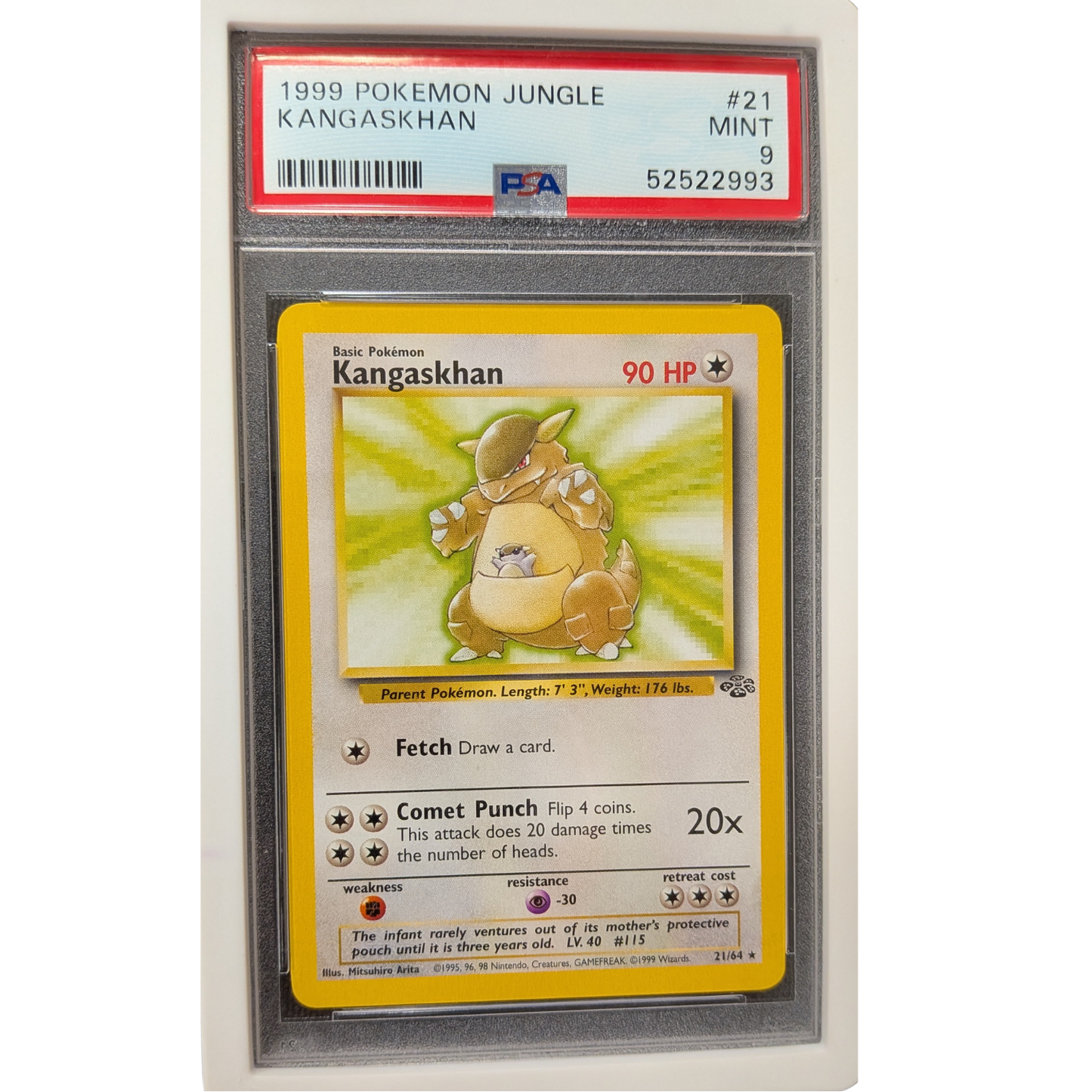 (JNG) Kangaskhan #21 PSA 9 Mint