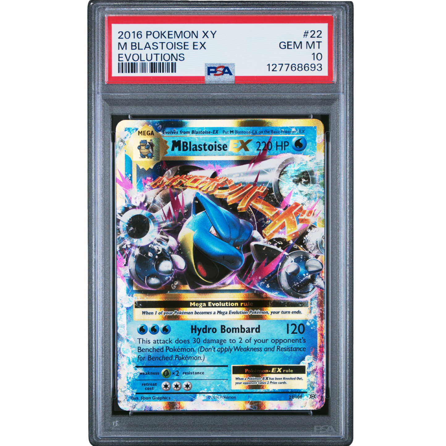 (EVO) Mega Blastoise EX #22 PSA 10 Gem Mint