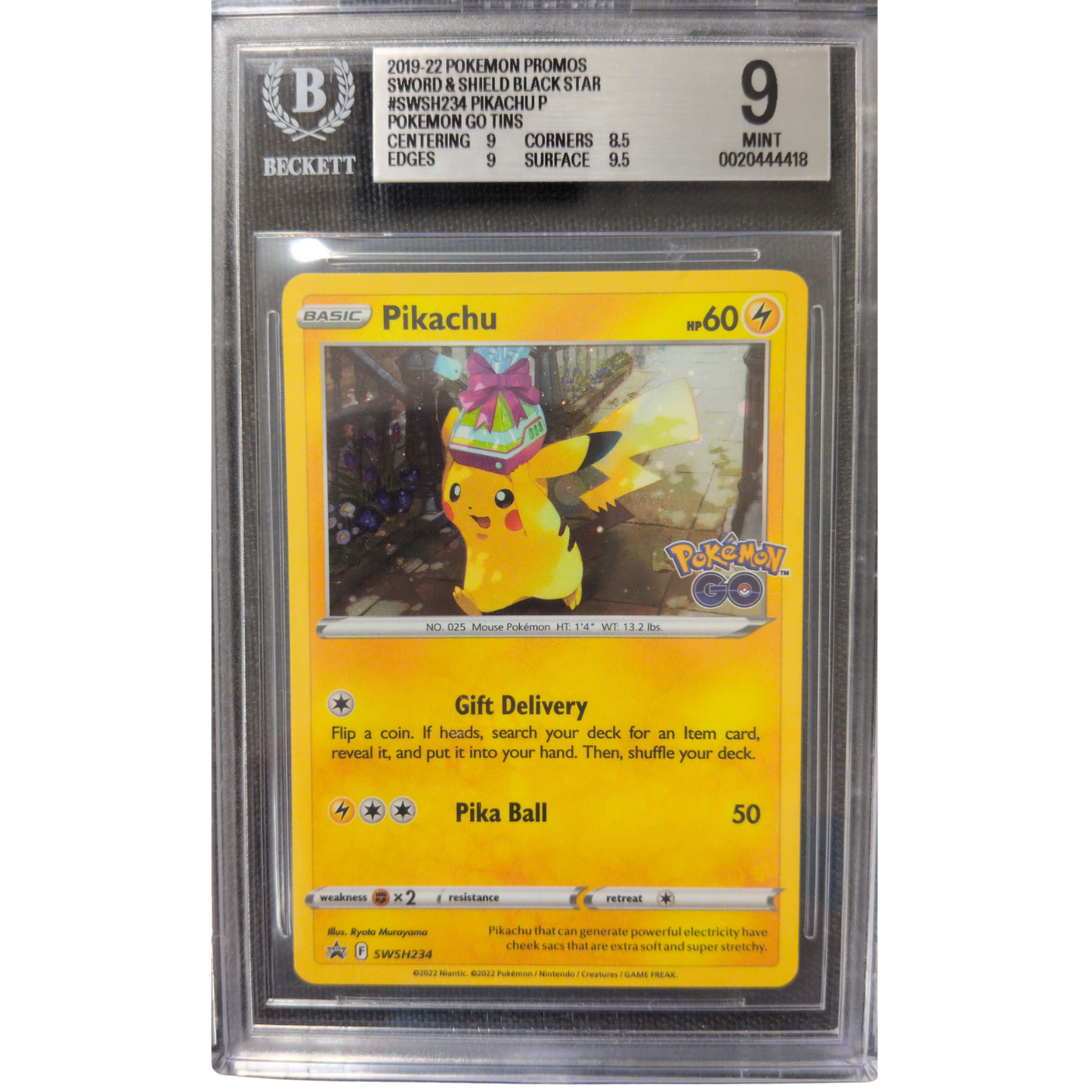 (Promo) Pikachu #SWSH234 BGS 9 Mint