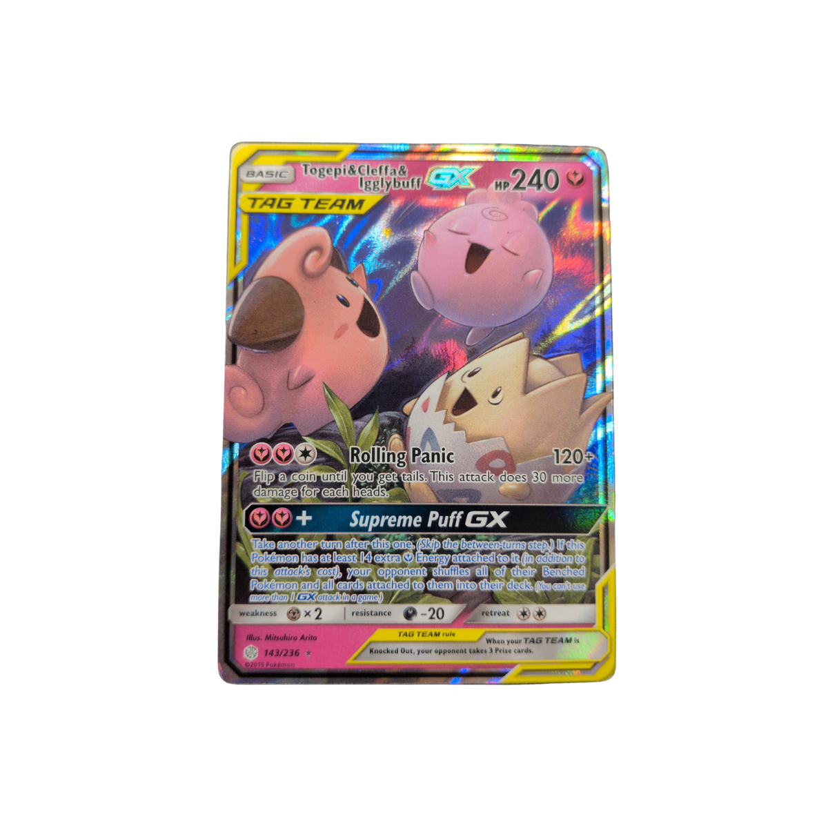 (SM12) Togepi & Cleffa & Igglybuff GX #143 HP