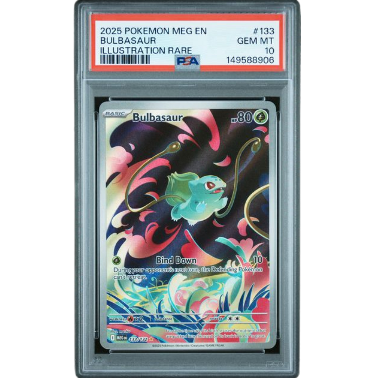 (MEG) Bulbasaur IR #133 PSA 10 Gem Mint