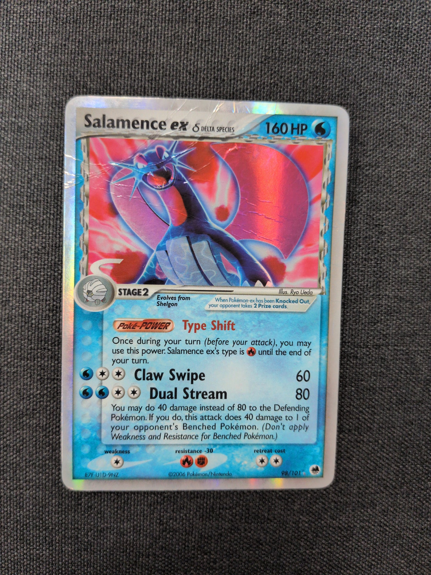 (DF) Salamence EX Delta Species #98 DMG