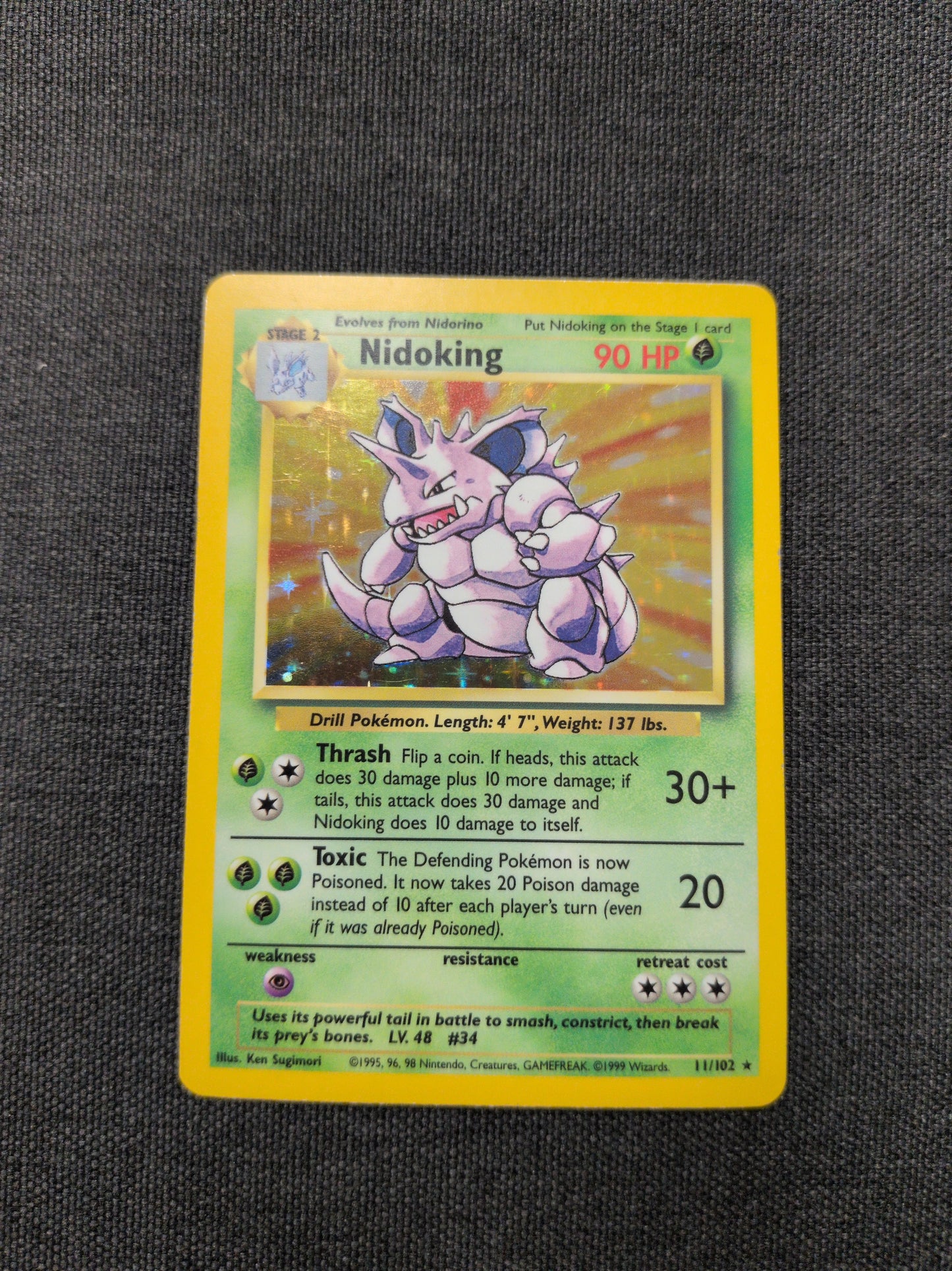 (Base) Nidoking Holofoil #011 MP