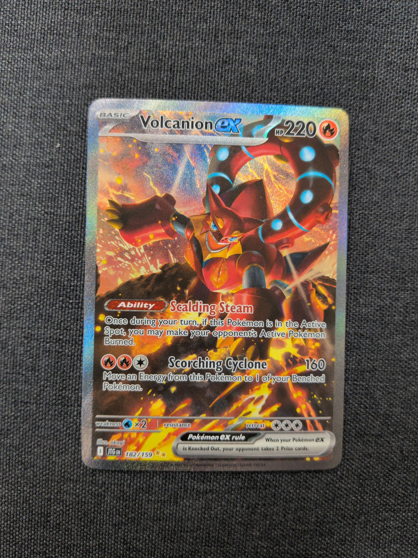 (JTG) Volcanion EX SIR #182 NM