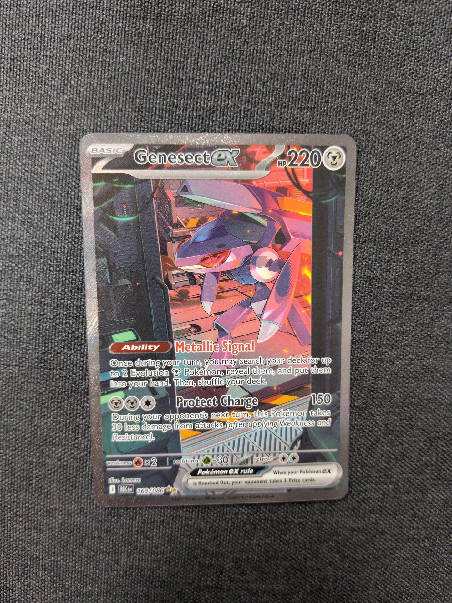 (BLK) Genesect EX #169 NM