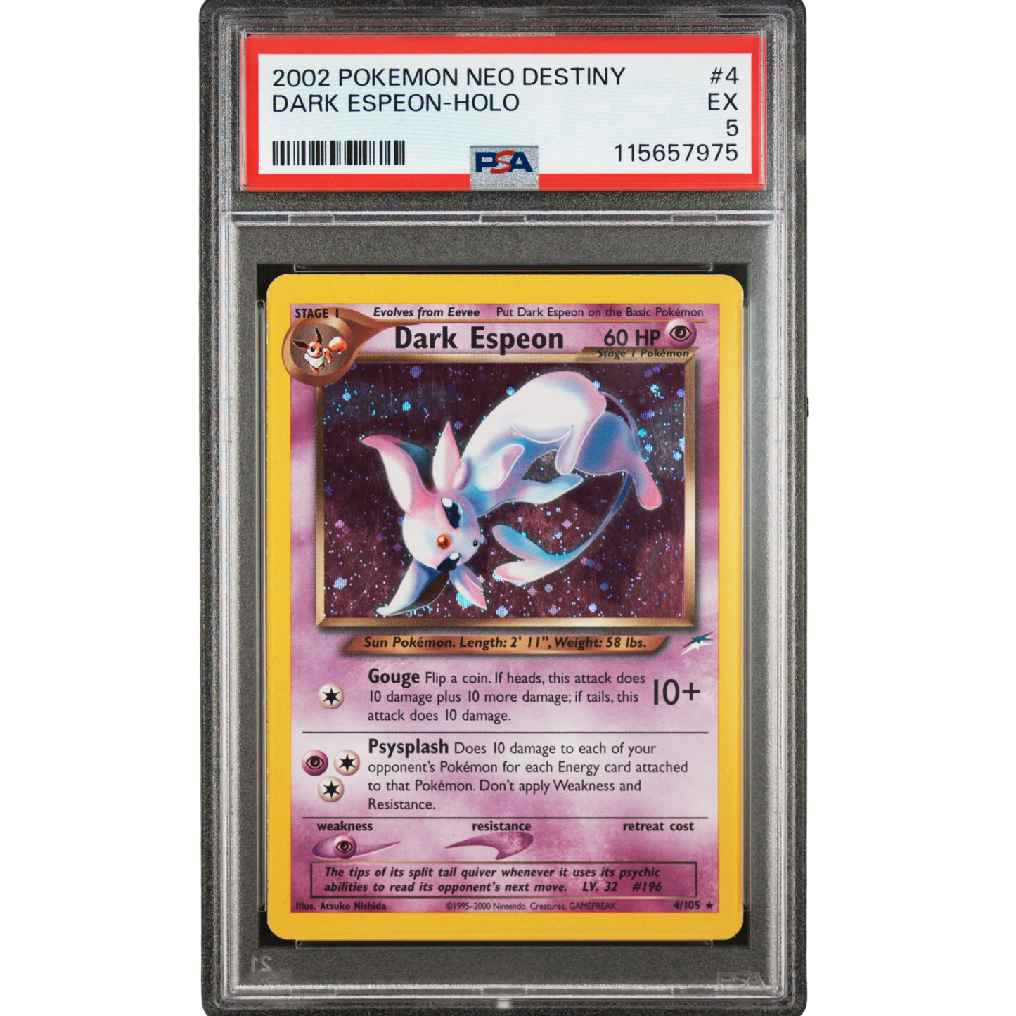 (Neo Destiny) Dark Espeon #004 PSA 5 EX