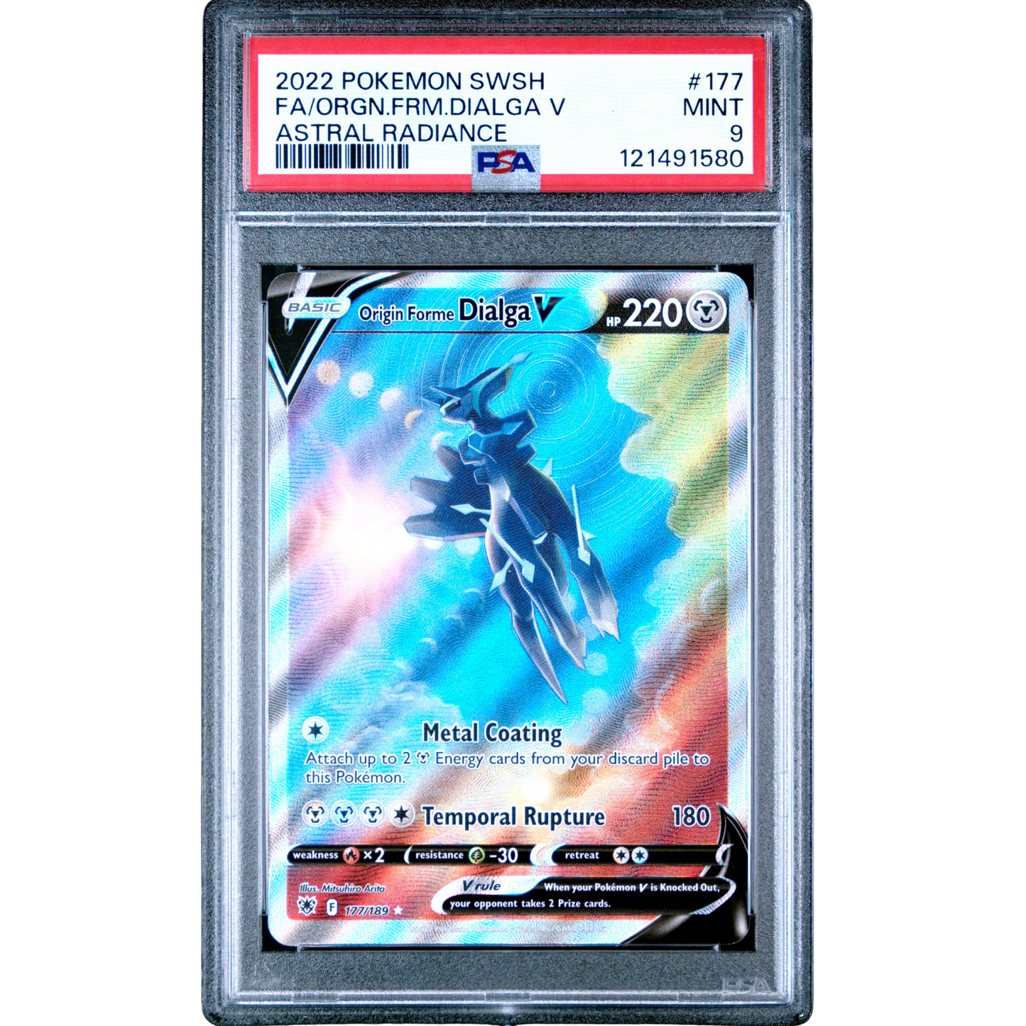 (AR) Origin Forme Dialga V #177 PSA 9 Mint