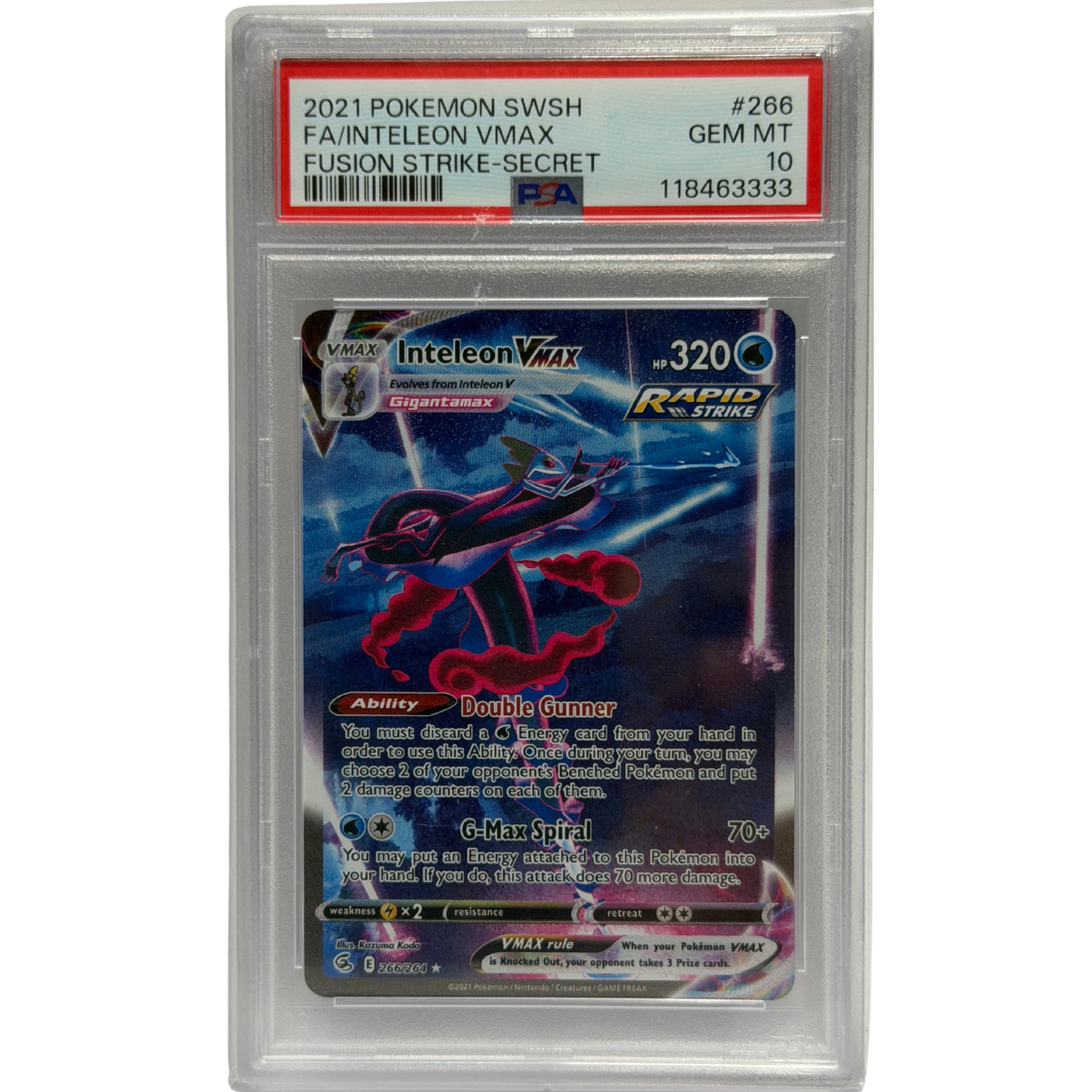 Inteleon VMAX #266 PSA 10