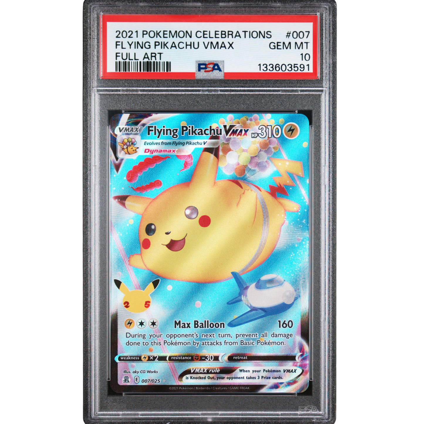 Flying Pikachu VMAX #007 PSA 10 Gem Mint