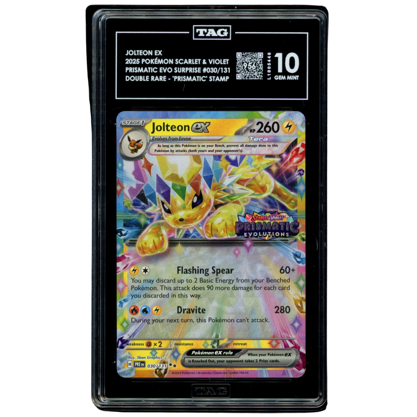 (PRE) Jolteon EX Stamped #030 TAG 10 Gem Mint