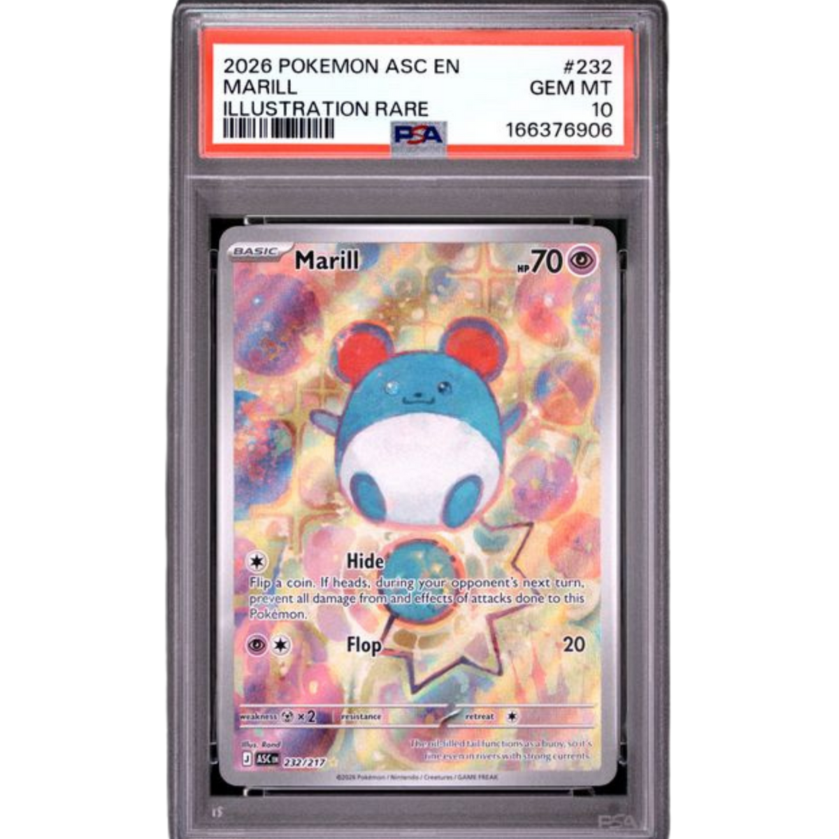 (ASC) Marill #232 PSA 10 Gem Mint