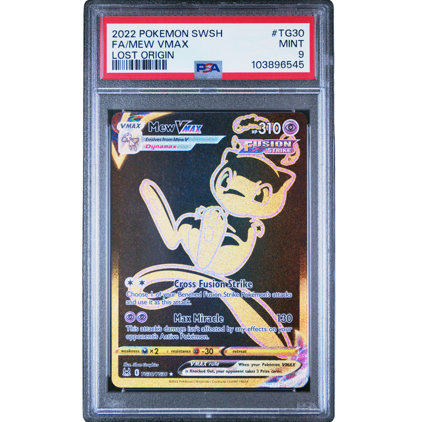 (LOS) Mew VMAX #TG30 PSA 9 Mint
