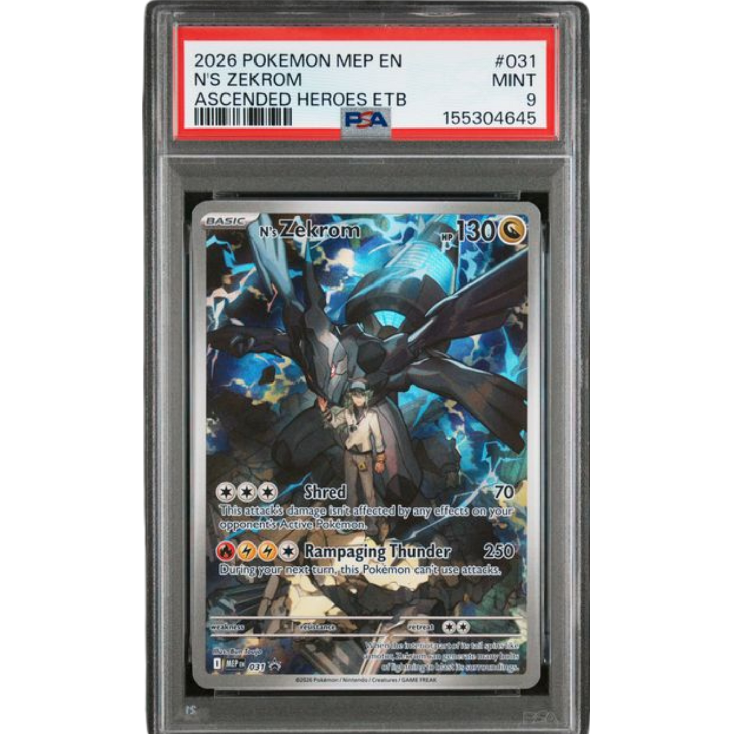 (MEP) N's Zekrom #031 PSA 9 Gem Mint