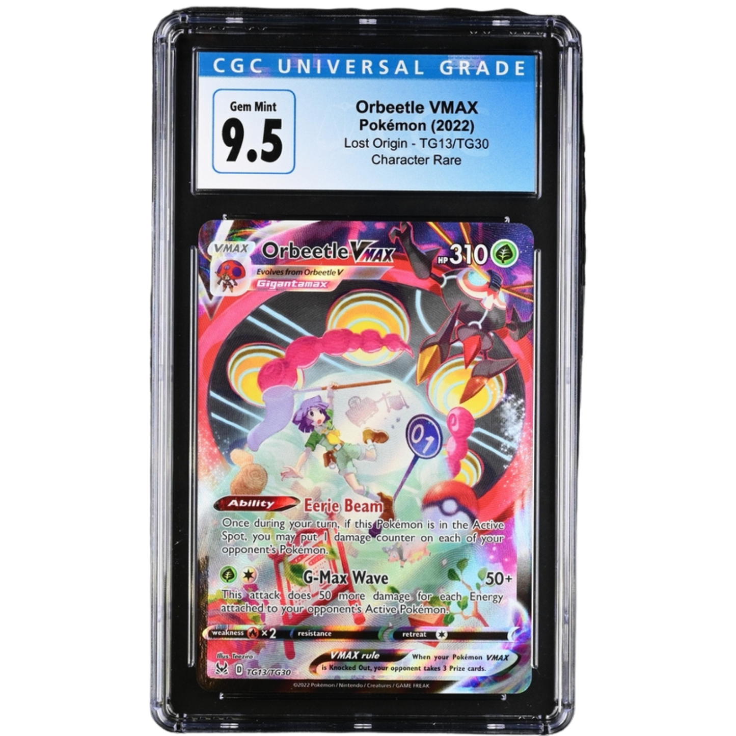 (SWSH11) Orbeetle VMAX #TG13 CGC 9.5 Gem Mint