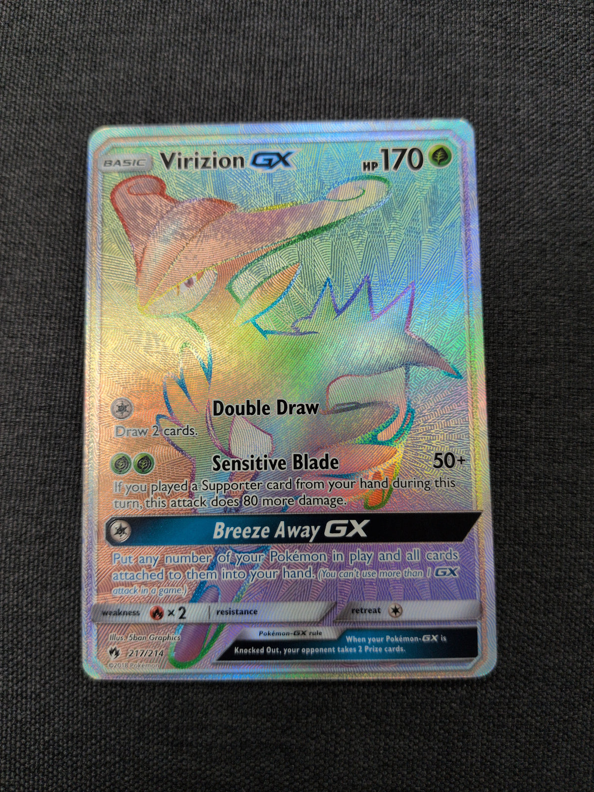 (SM8) Virizion GX #217 NM