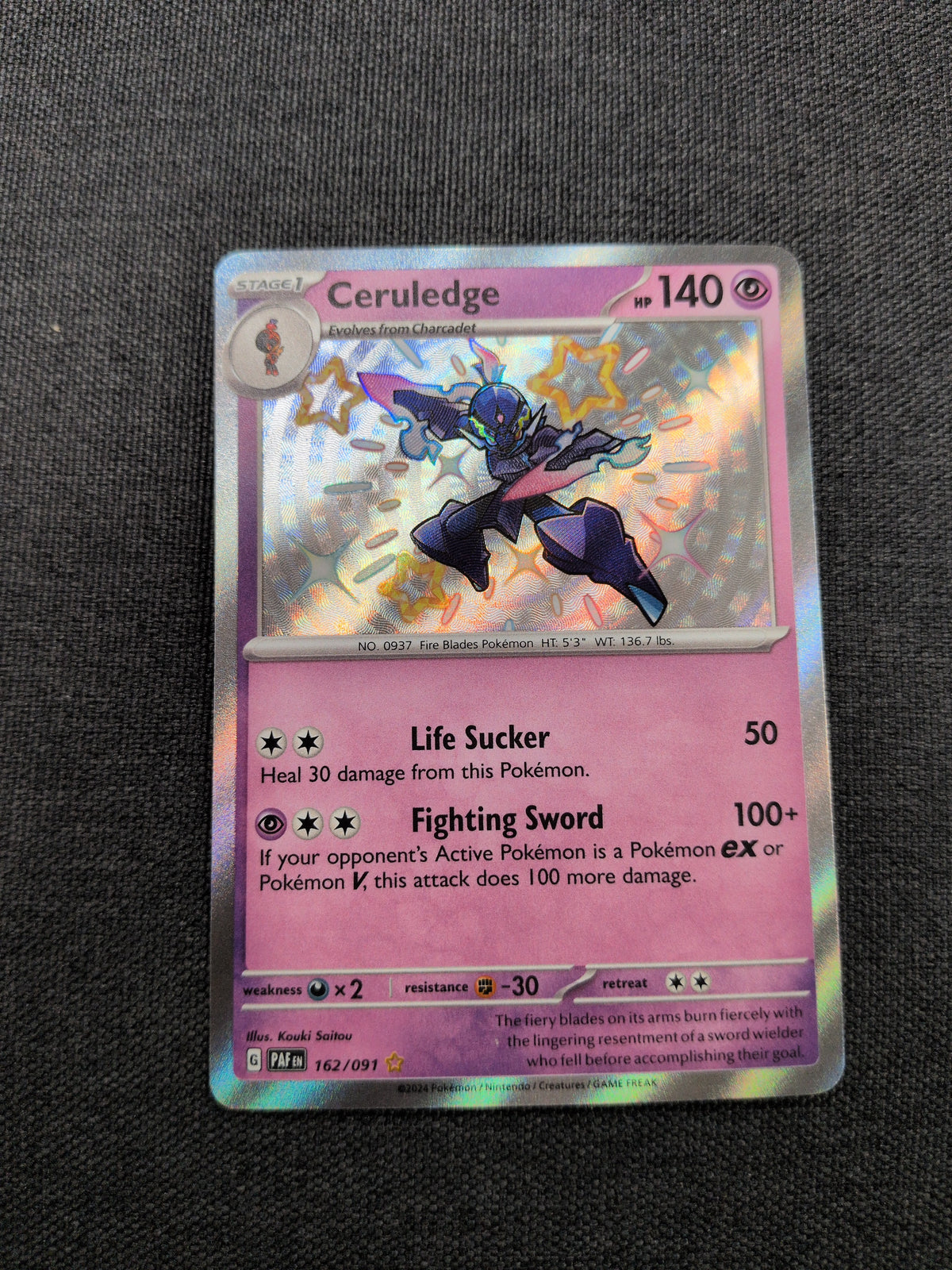 (PAF) Ceruledge Shiny #162 NM
