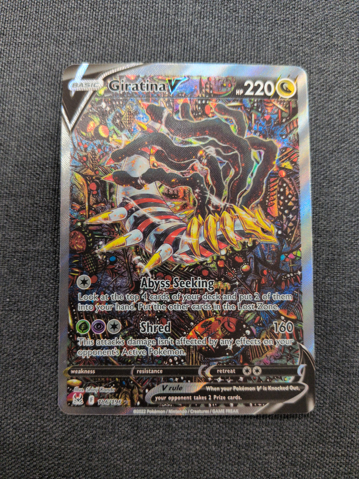 (SWSH11) Giratina V Alternate Art #186 NM