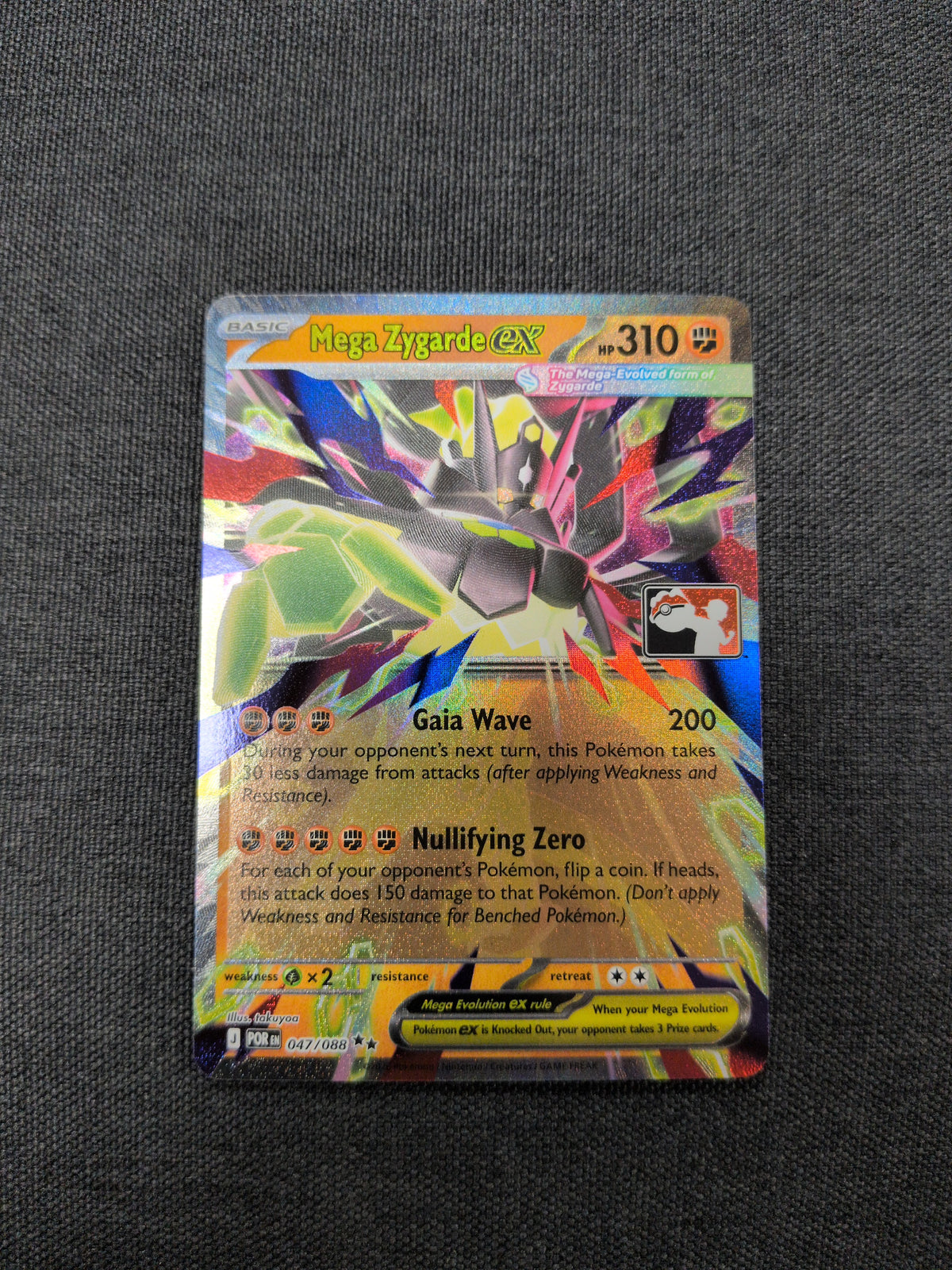 (POR) Mega Zygarde EX Prize Pack Series #47 NM