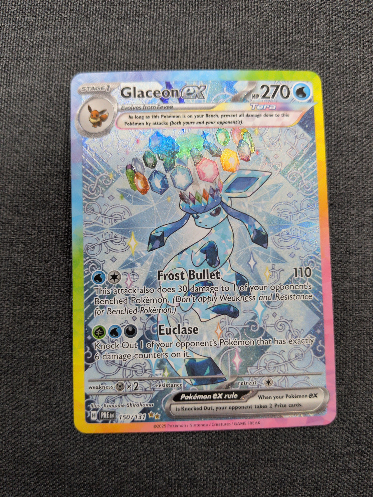 (PRE) Glaceon EX #150 NM