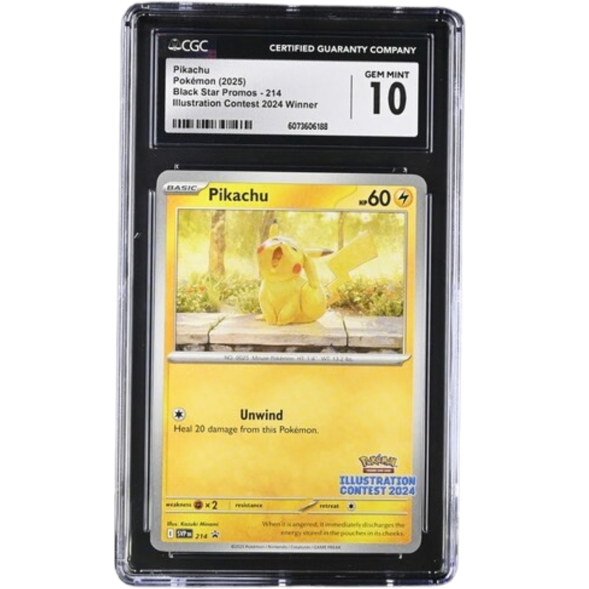 (Promo) Pikachu Illustration Contest 2024 Winner #214 CGC 10
