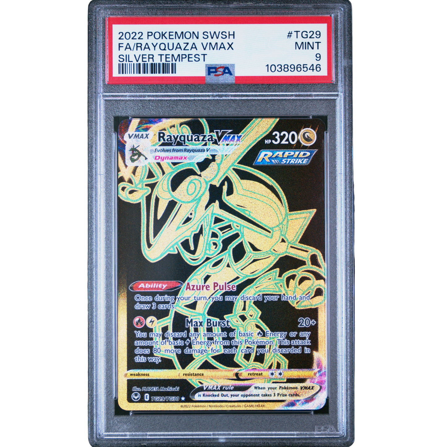 (ST) Rayquaza VMAX #TG29 PSA 9 Mint