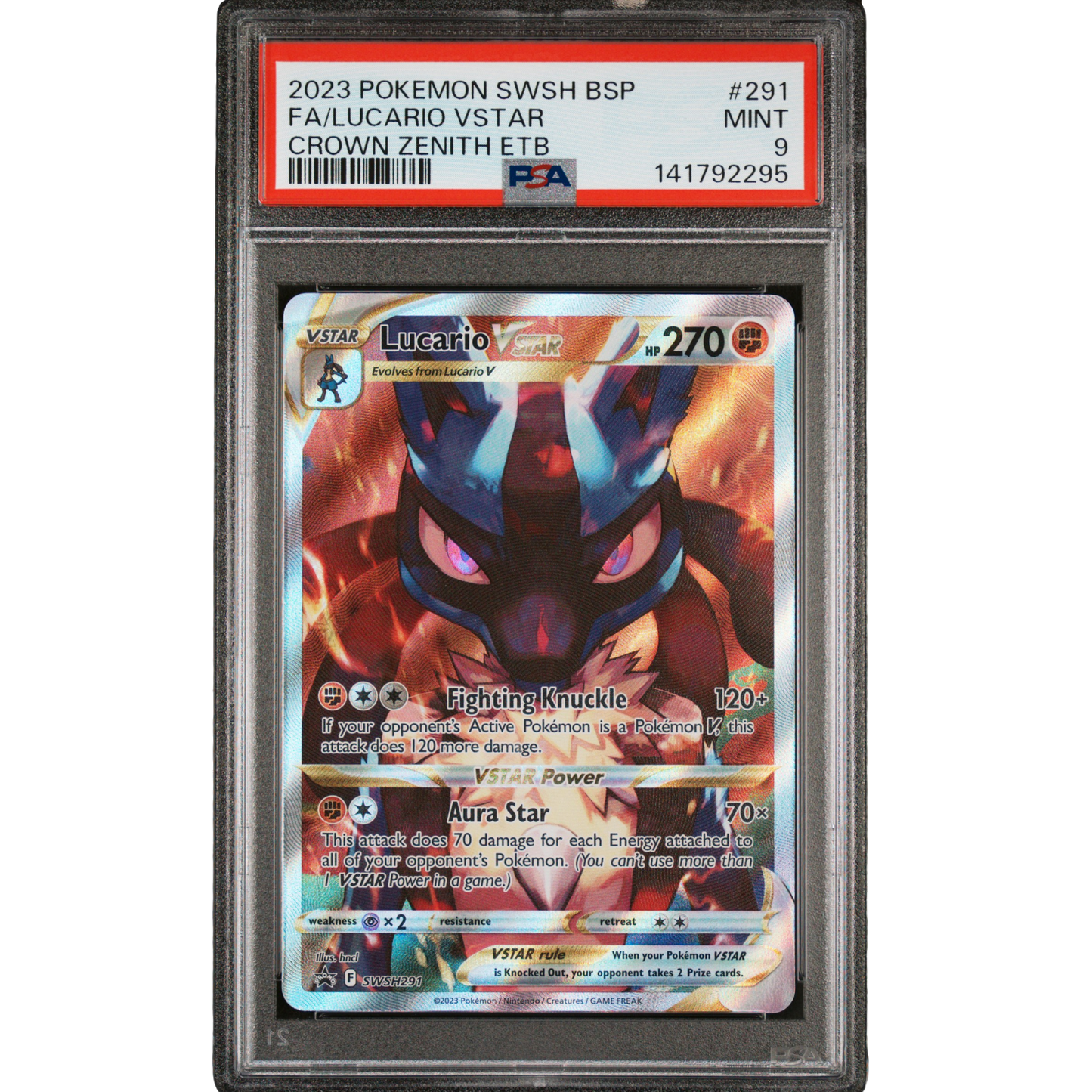 (SWSH) Lucario VSTAR #291 Promo PSA 9 Mint