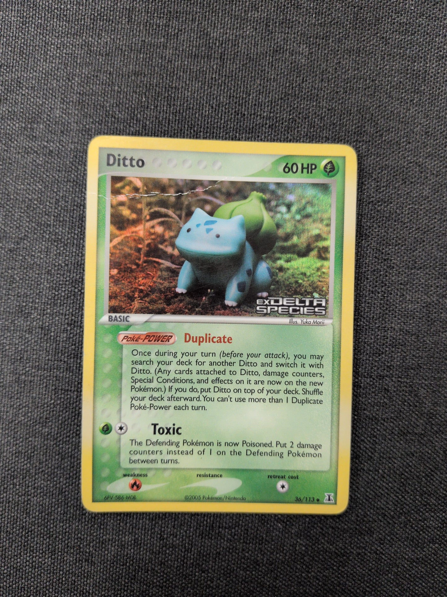 (DS) Ditto (Bulbasaur) Reverse Holo #36 DMG