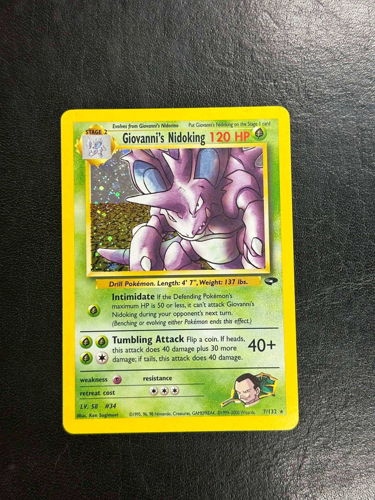 Giovanni's Nidoking Holo #7 - MP