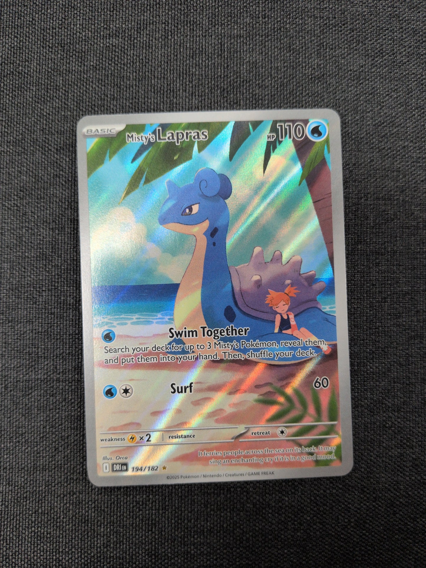 (DRI) Misty's Lapras #194 NM