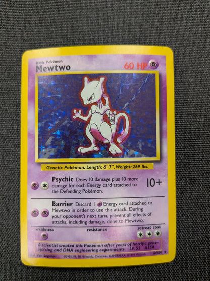 (Base Set) Mewtwo Holo Unlimited 10/102 - MP
