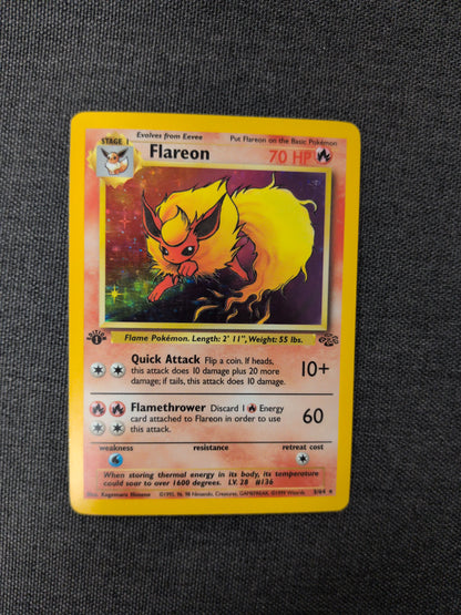 (JNG) Flareon 1st Edition Holo #3 MP