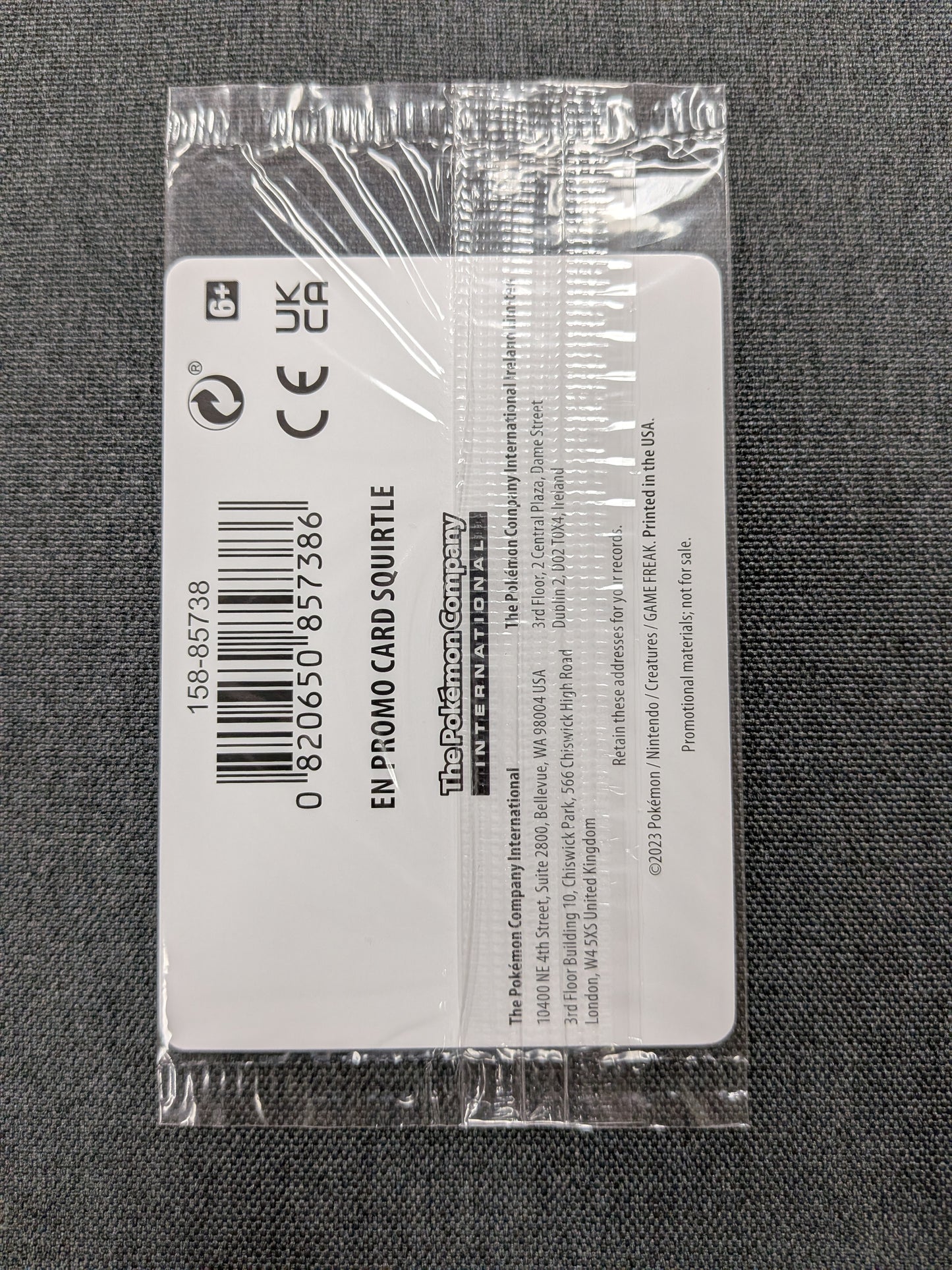 (151) Squirtle Pokemon Center Exclusive 007/165 - Sealed