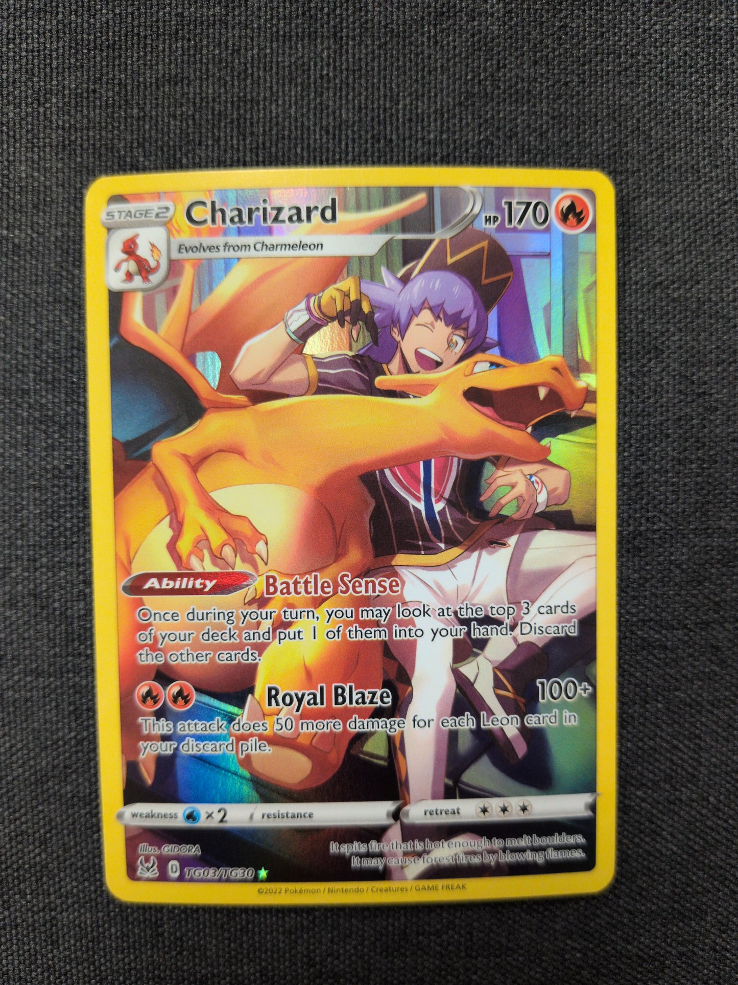 (LOR) Charizard #TG03 NM