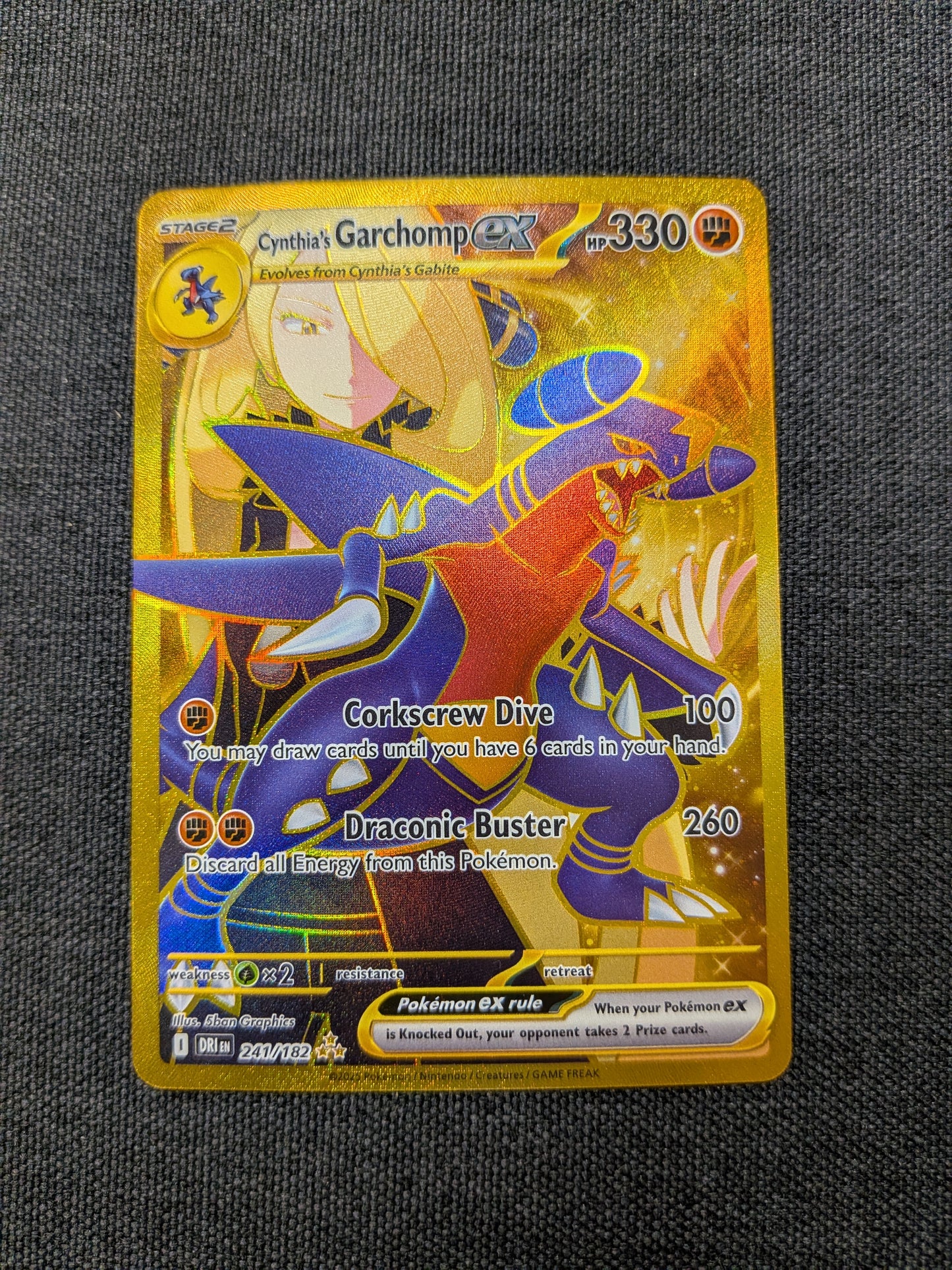 (DRI) Cynthia's Garchomp EX HR #241 NM