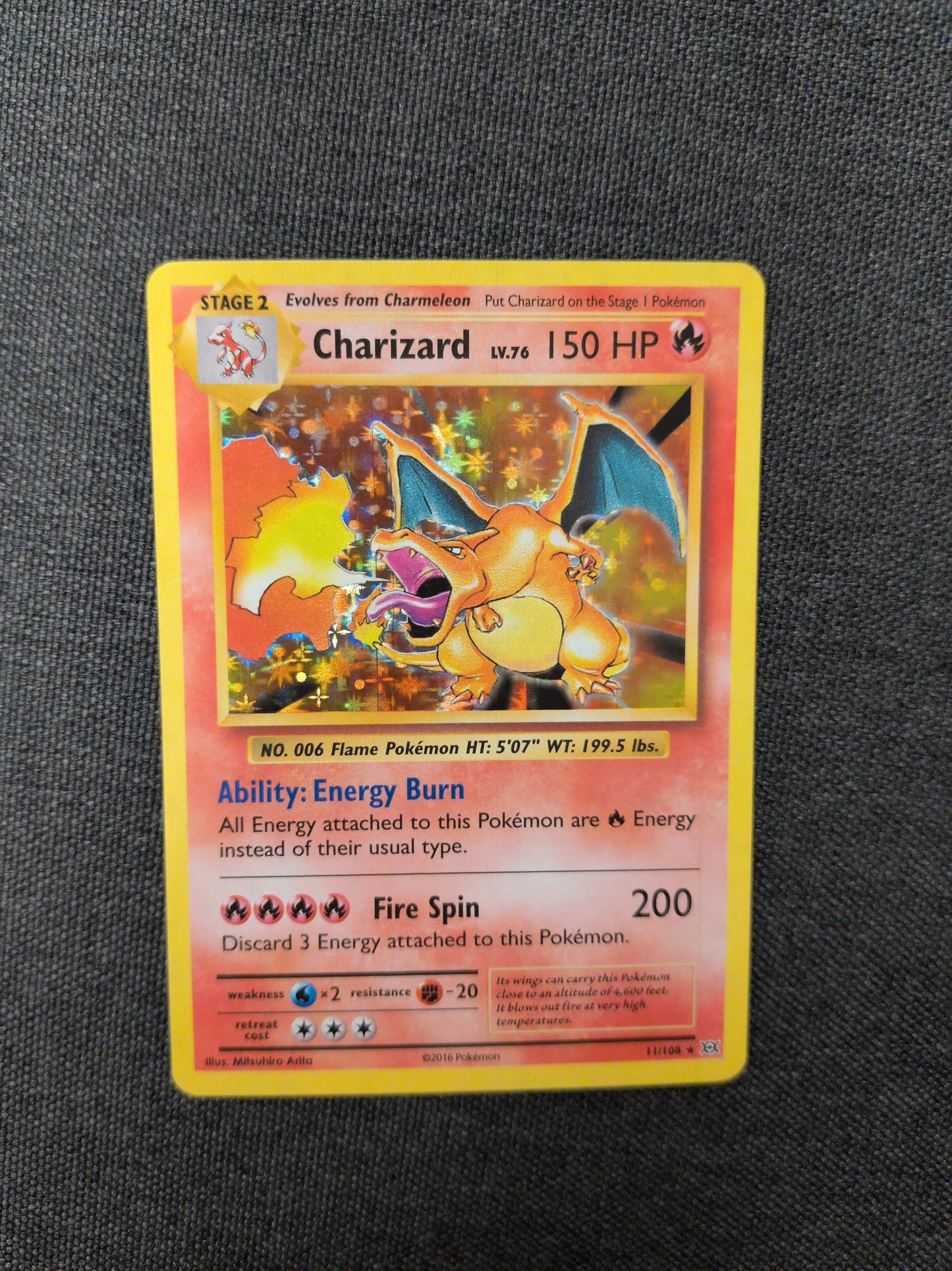 (EVO) Charizard Holo #11 MP
