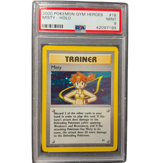 (G1) Misty Holo #18 PSA 9 Mint