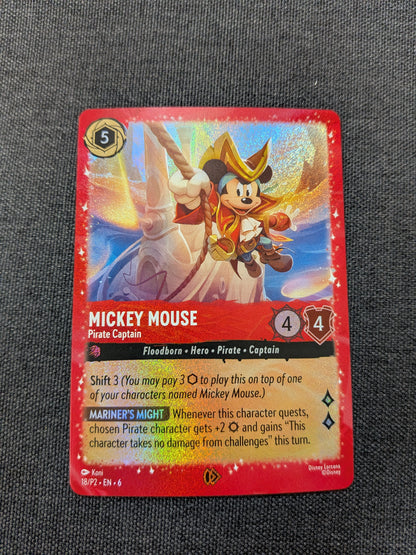 Mickey Mouse Pirate Captain Promo #18/P2 NM