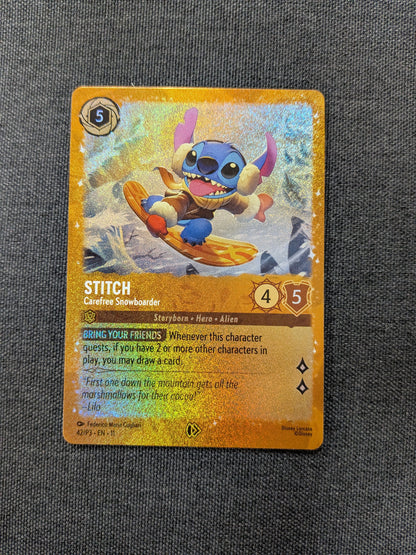 Stitch Carefree Snowboarder Promo #42/P3 NM